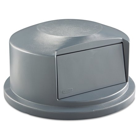 Rubbermaid Commercial Dometop Lid, Gray, Plastic FG264788GRAY